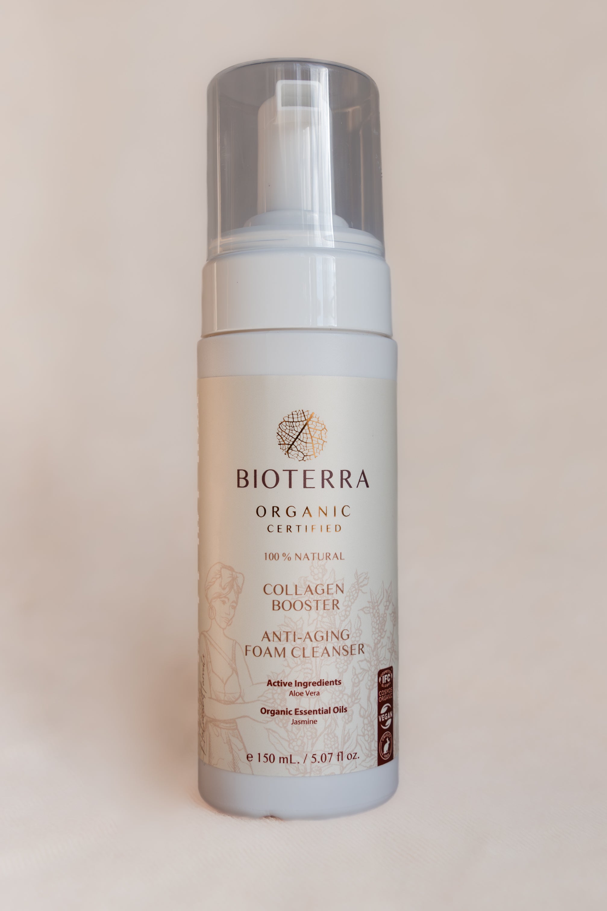 Bioterra Organic Collagen Booster Anti-Aging Foam Cleanser